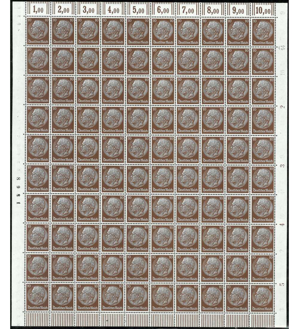 Deutsches Reich - Originalbogen Nr. 518 Y postfrisch **