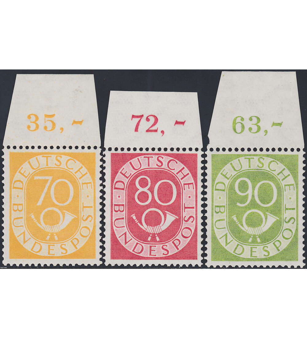 BRD Bund Nr. 136-138 postfrisch vom Oberrand