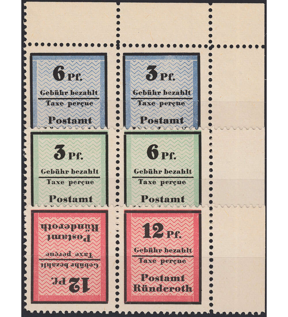 Dt. Lokalausgabe Rnderoth Nr. I-III postfrisch **