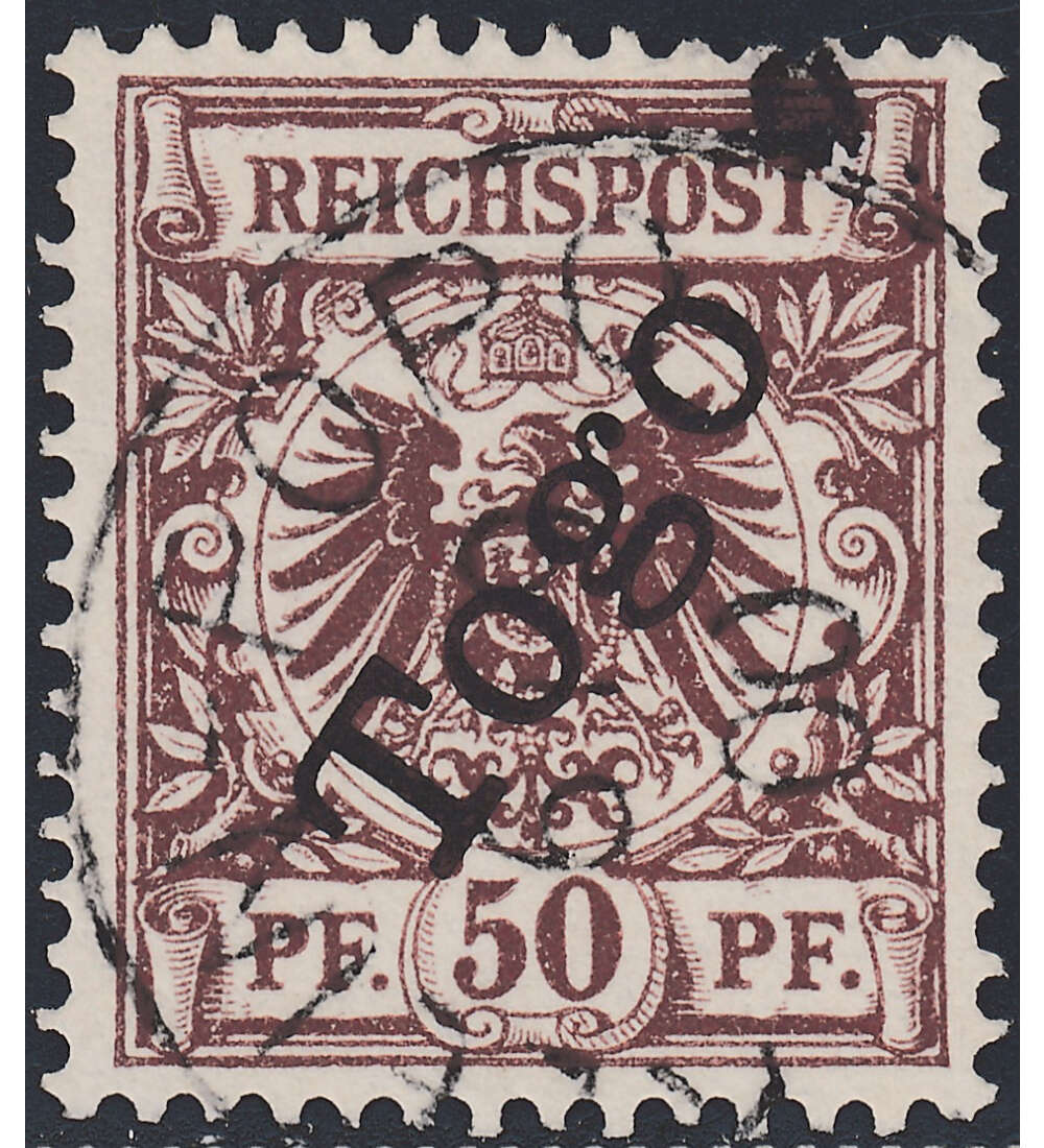 Togo Nr. 6 XI gestempelt geprft signiert