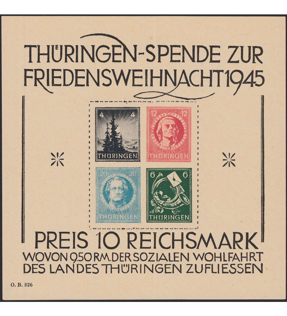 SBZ - Block 2 postfrisch ** mit Fotoattest