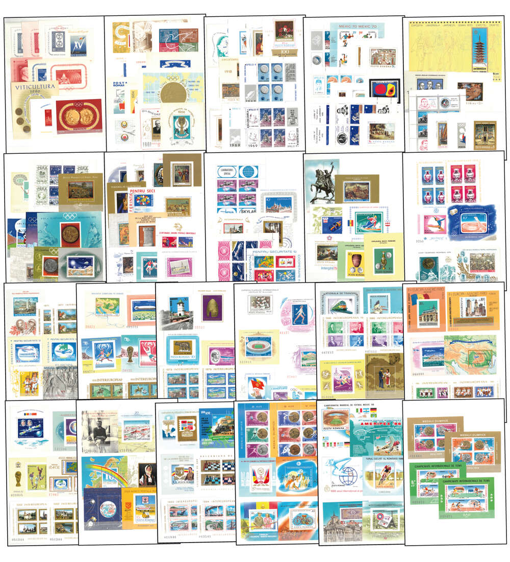 Rumnien Block-Sammlung postfrisch **