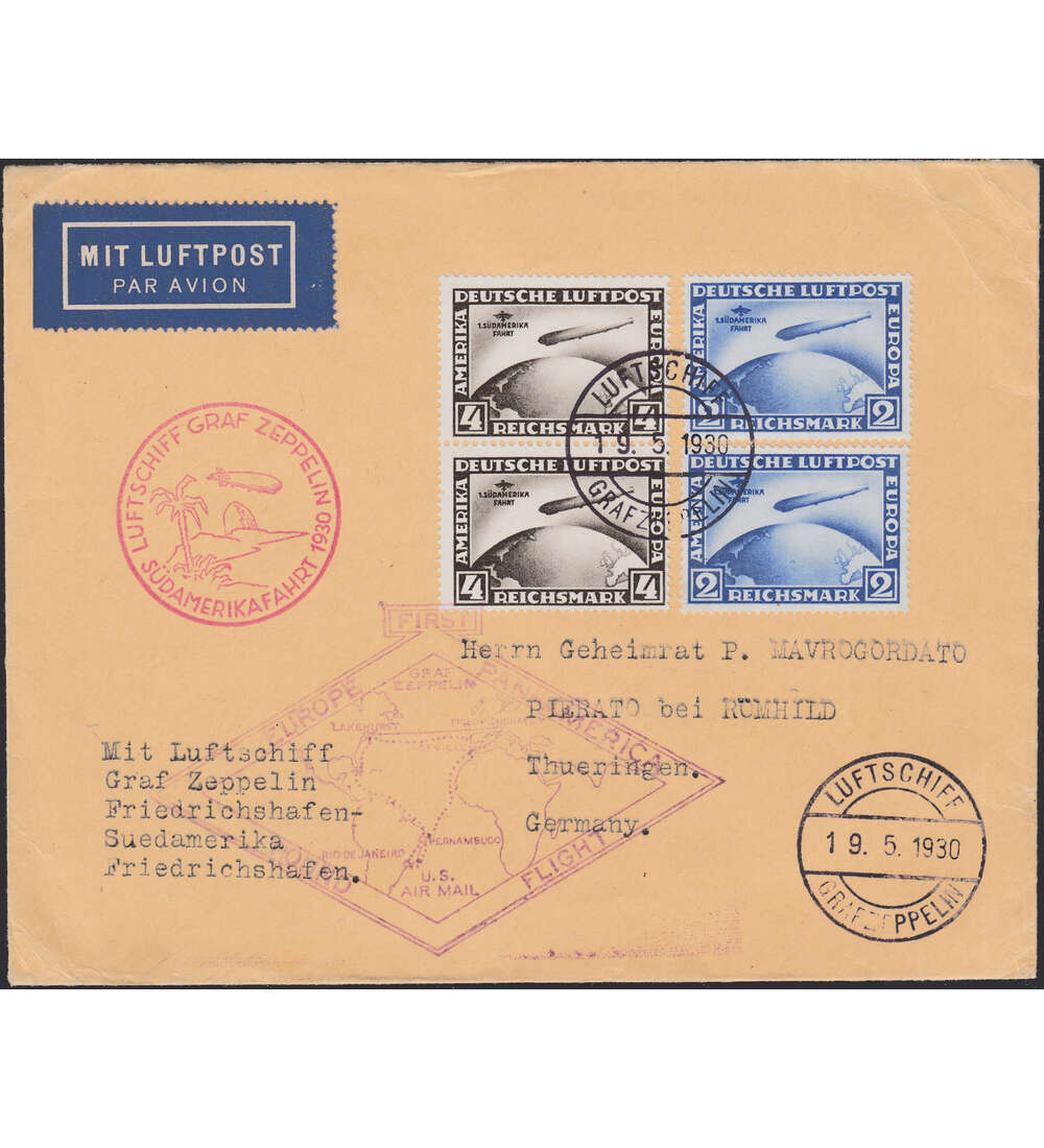 Deutsches Reich Nr. 438-439 auf Brief