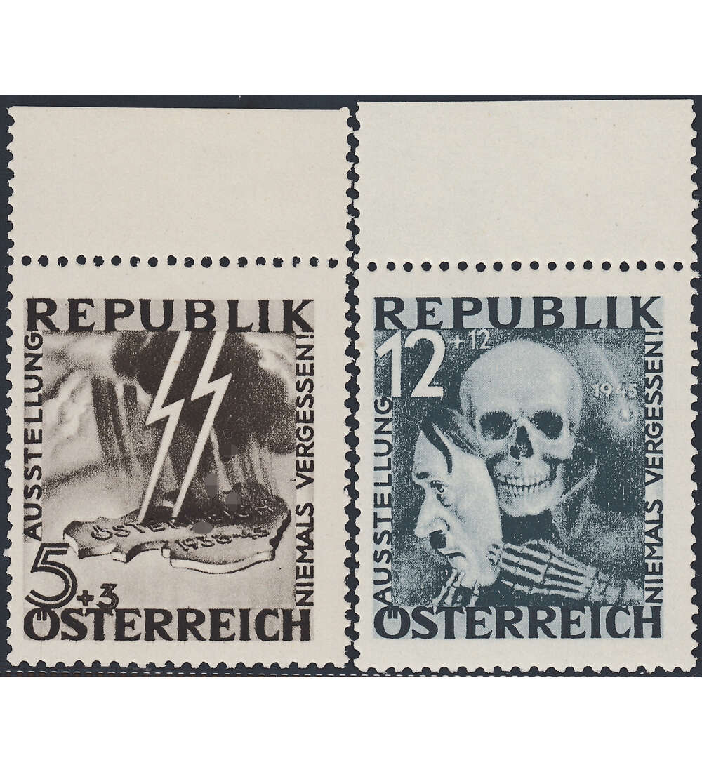 sterreich Blitz/Maske postfrisch vom Oberrand