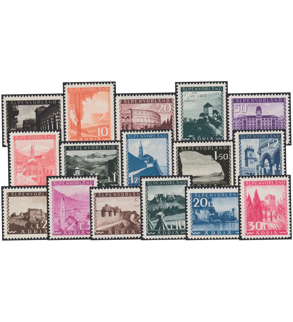 Alpenvorland Adria postfrisch ** geprft u. signiert