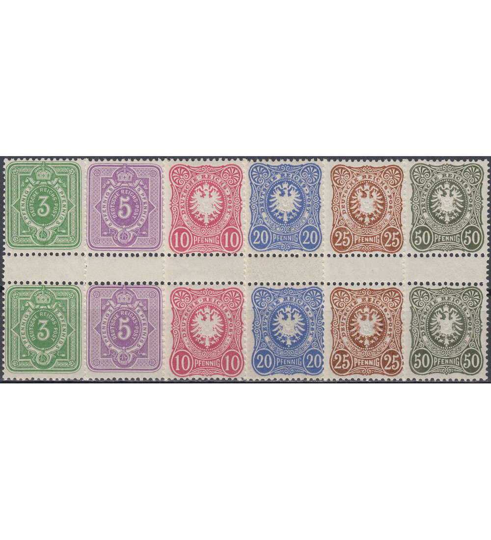 Deutsches Reich Nr. 39-44 ZS postfrische Paare