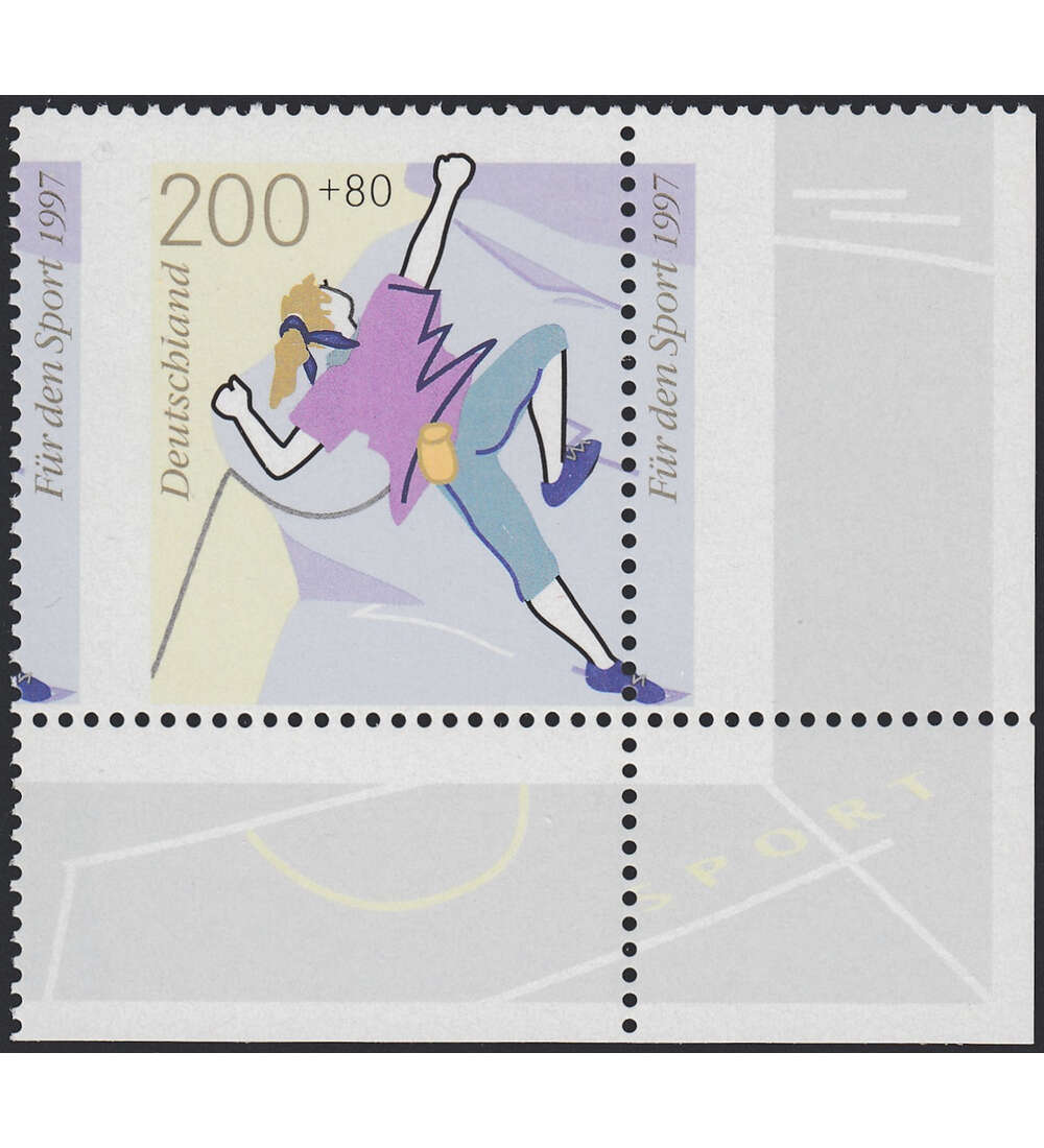 BRD Bund - Verz�hnung Nr. 1901 postfrisches Eckrandst�ck