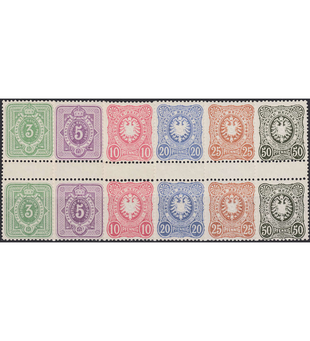 Deutsches Reich Nr. 39-44 II postfrisch ** Zwischenstege