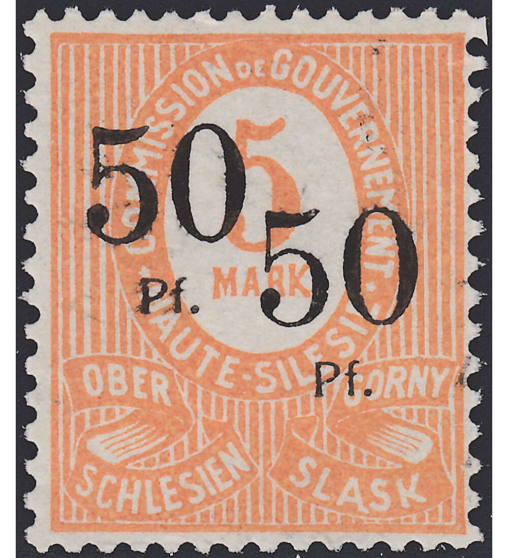 Oberschlesien Nr. 12 Doppeldruck postfrisch **