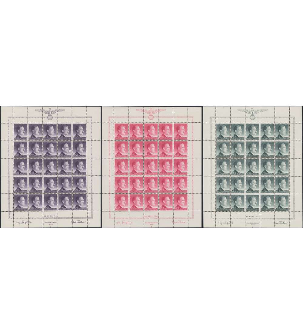 Generalgouvernement-Bogensatz Nr. 101-103 postfrisch leider angetrennt