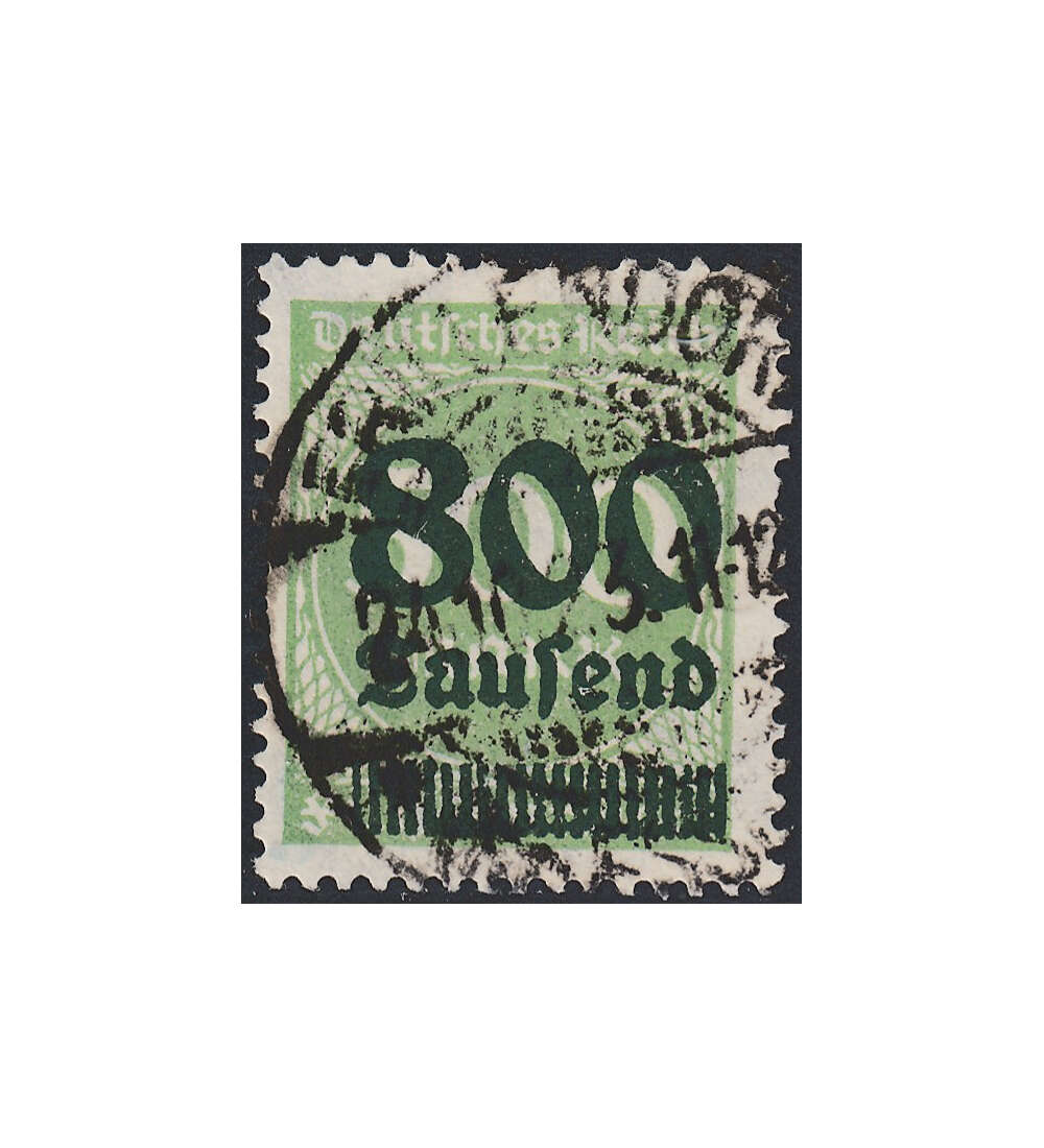 Dt. Reich Infla-Spitzenwert Nr. 307 mit Vollstempel doppelt geprft und signiert