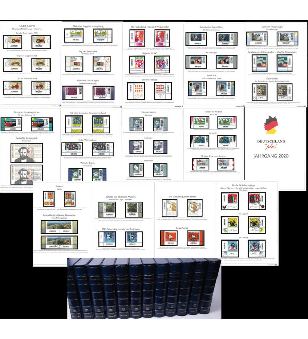 Deutschland Euro-Kollektion 2000 - 2022 postfrisch und gestempelt aus der Bogenecke