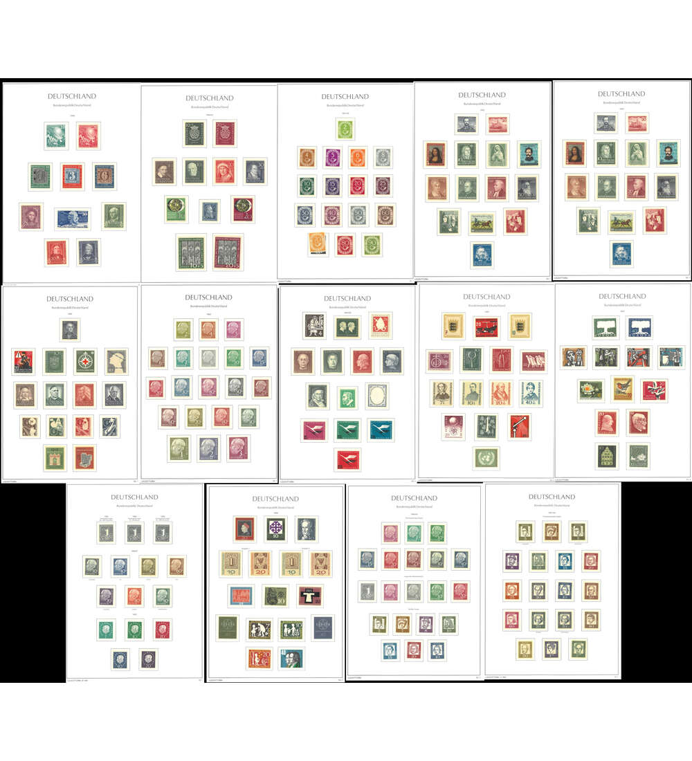 BRD - Luxuskollektion von 1949 bis ins Jahr 2000 postfrisch