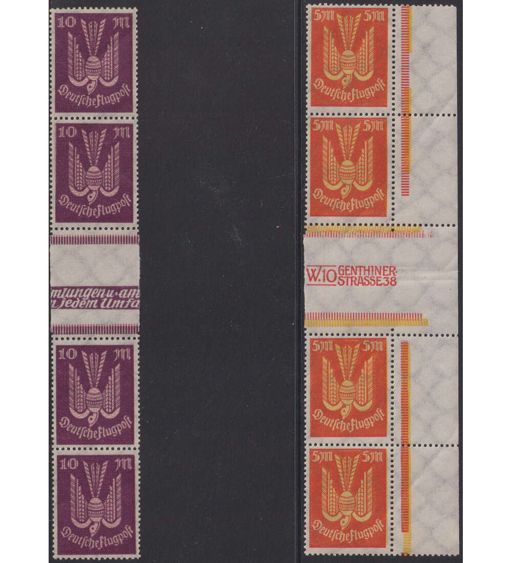 Dt. Reich - Zwischensteg Nr. 218 und 235 postfrisch