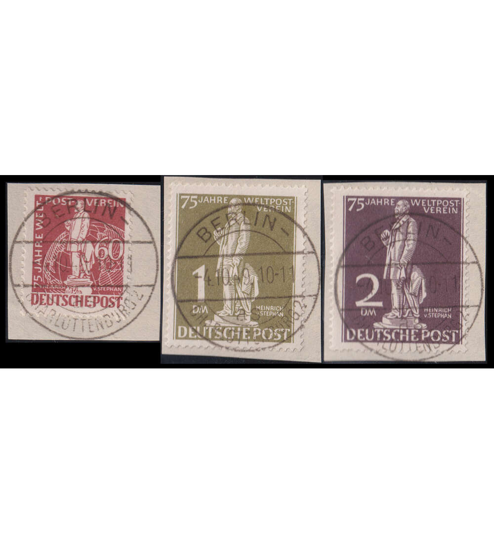 Berlin Stephan 1949 Nr. 39-41 a. Stempelausschnitt mit Vollstempel Berlin