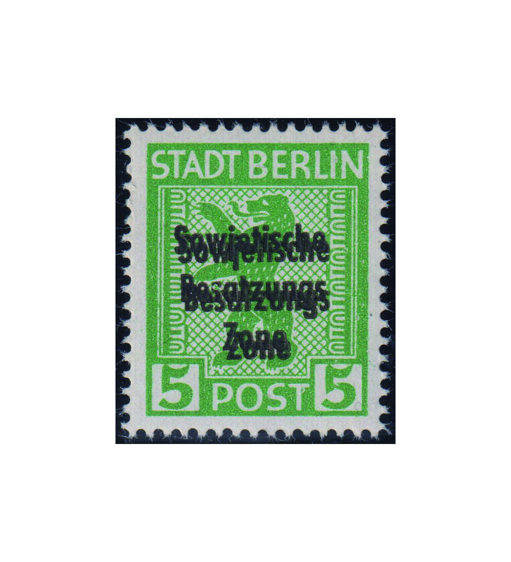 SBZ Doppeldruck Nr. 200 A u y DD I postfrisch Doppeldruck des Aufdrucks