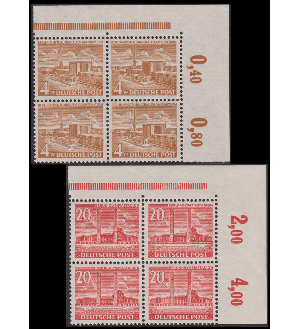 Berlin Berliner Bauten II Nr. 112-113 Viererblock aus der Ecke oben rechts