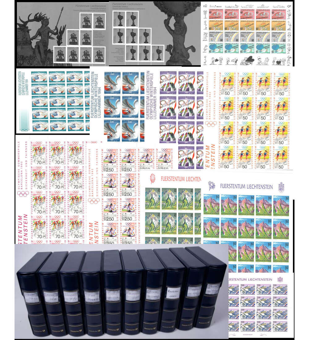 Liechtenstein Kleinbogen postfrische Prachtsammlung von 1963 bis 2020