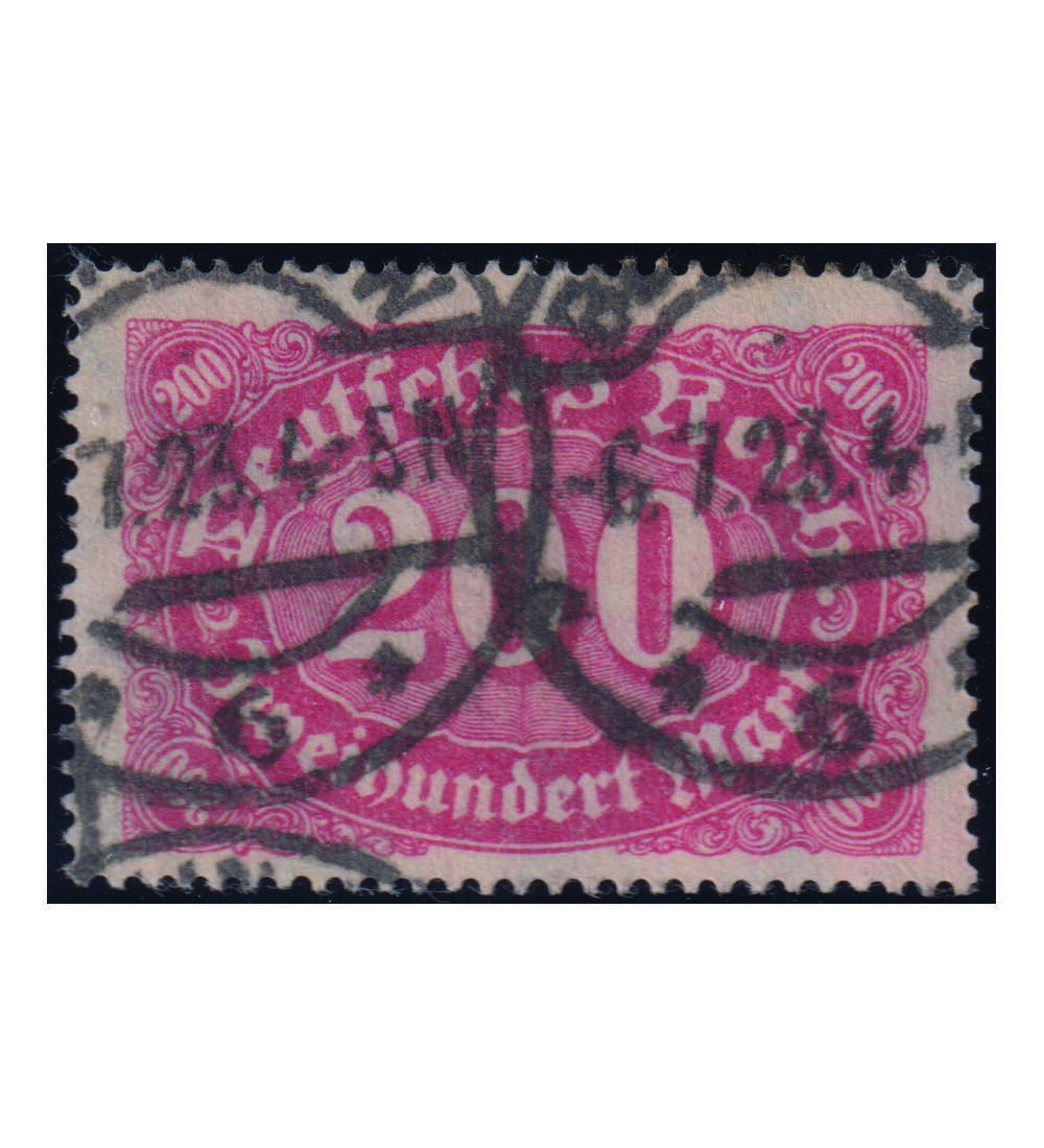 Deutsches Reich Plattenfehler Nr. 248 a I gestempelt und typgeprft, signiert Infla