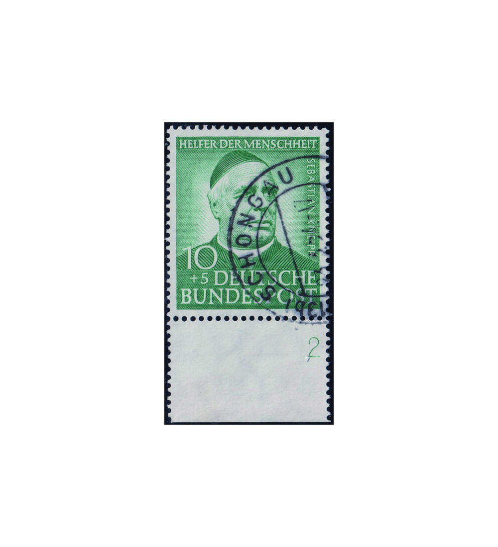 BRD - Formnummern Nr. 174 FN 2 gestempelt Wohlfahrt 1953