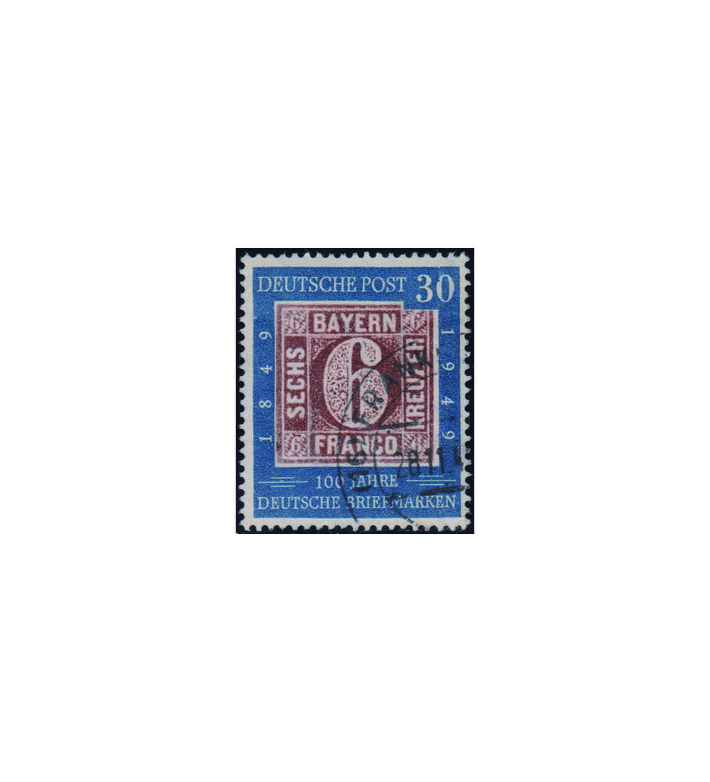 BRD - Plattenfehler Nr. 115 I gestempelt 0 d. Wertangabe 30 besch�digt