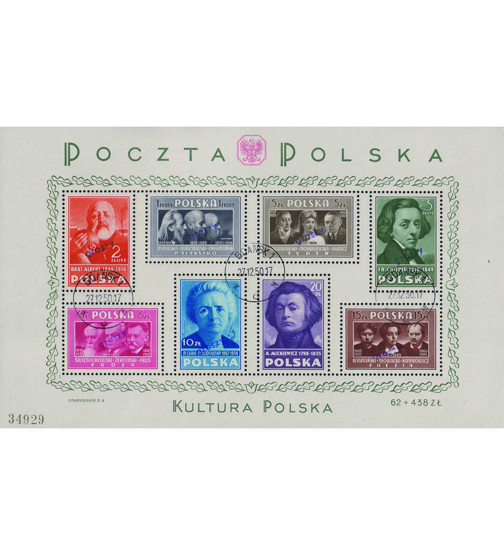 Polen - Block A 10 gestempelt gesprft und signiert