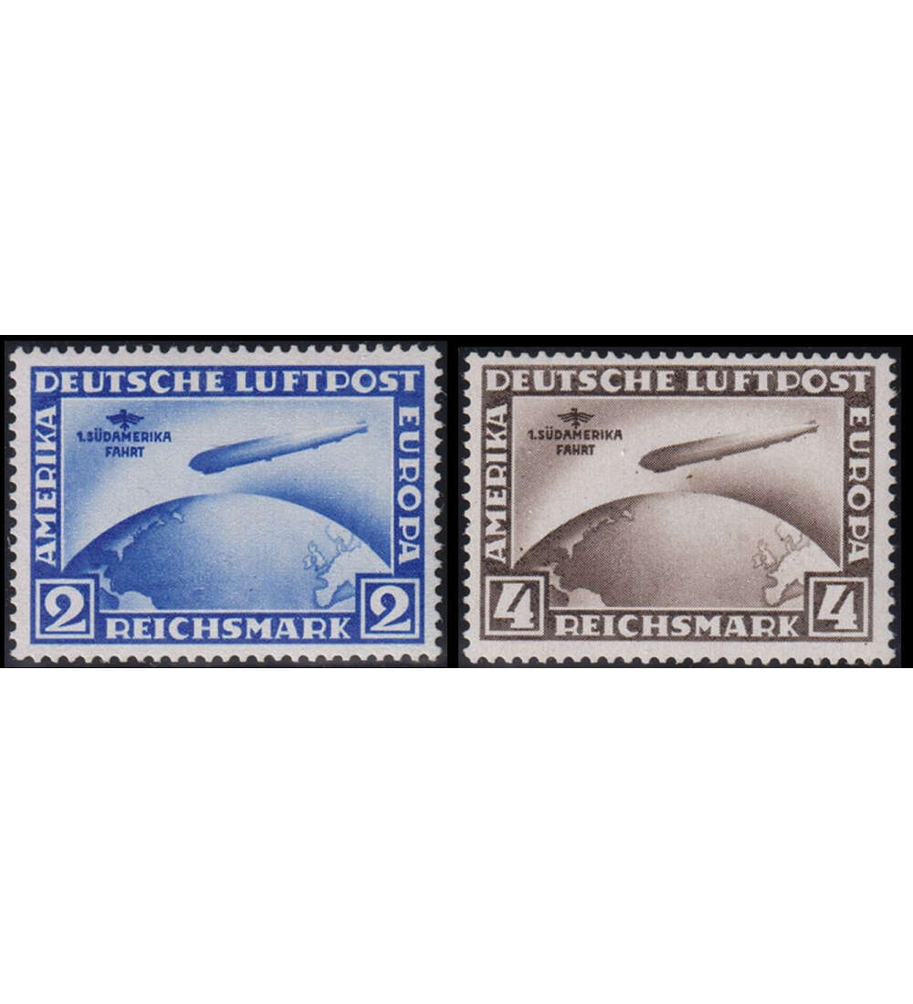 Dt. Reich Sdamerika-Flug Nr. 438-439 postfrisch geprft und signier