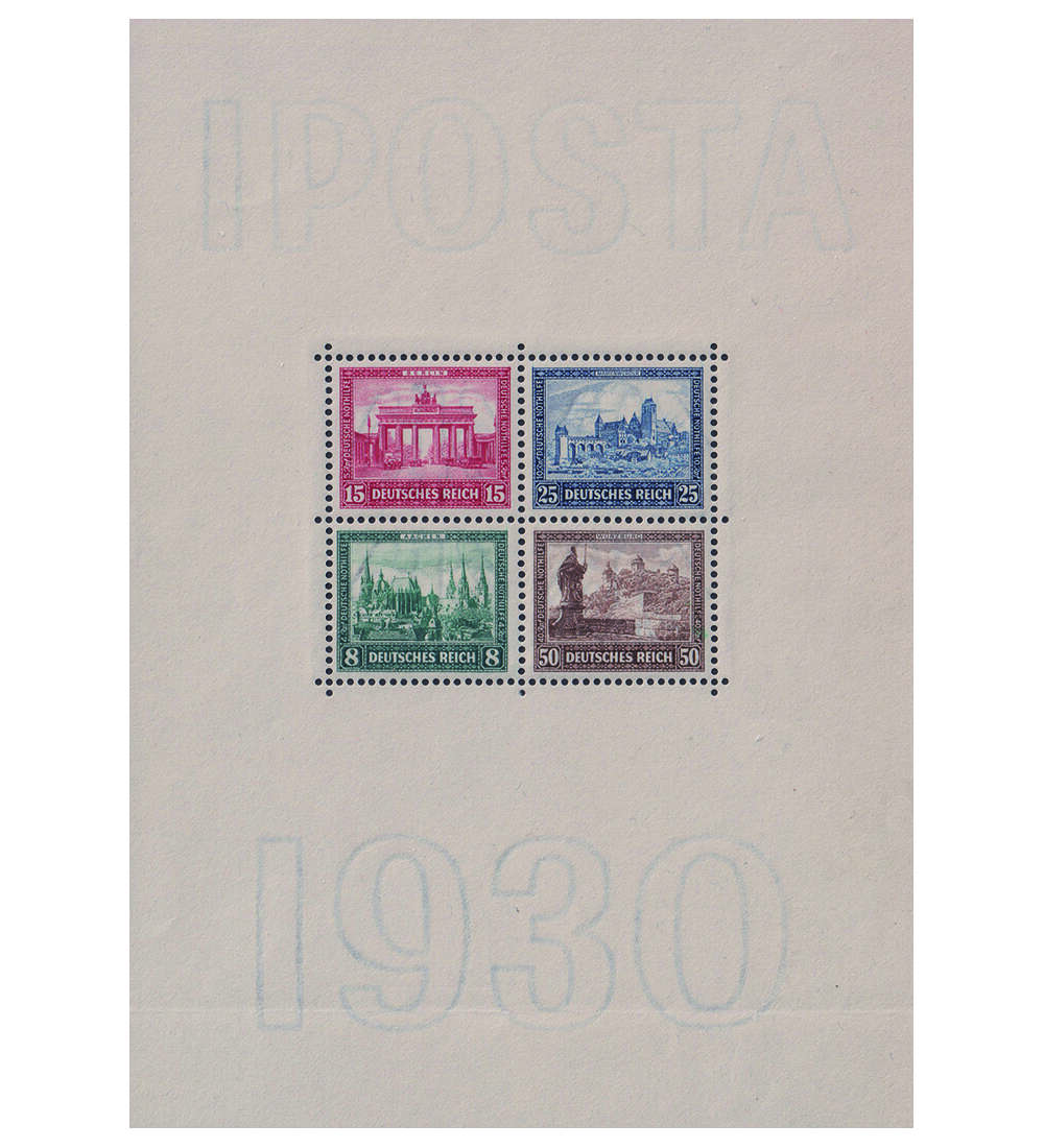 Deutsches Reich - Block 1 IPOSTA-Block 1930 postfrisch