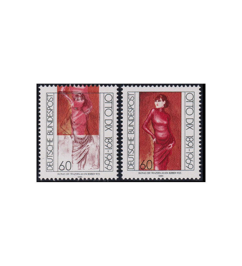 BRD Druckverschiebung Nr. 1572 postfrisch Otto Dix