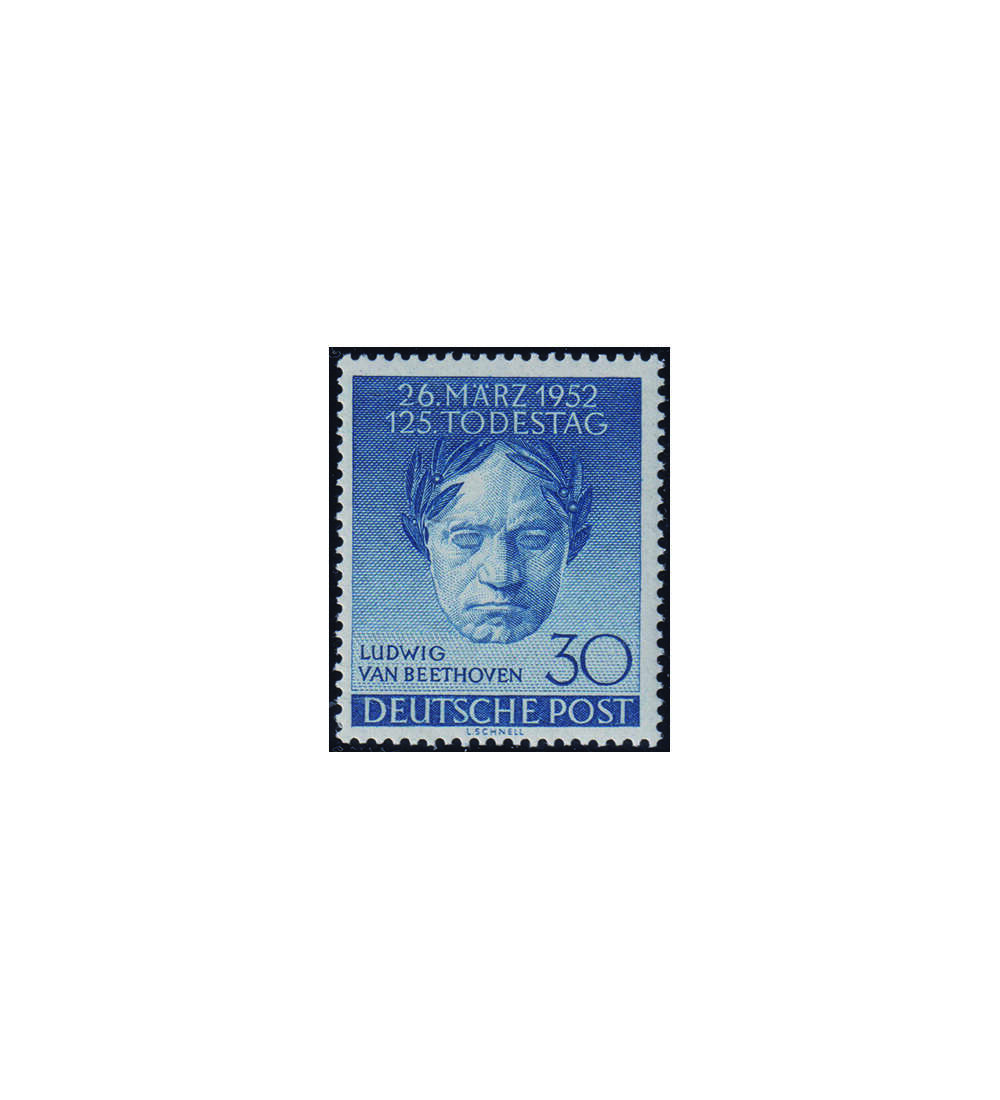 Berlin - Plattenfehler Nr. 87 I postfrisch Beethoven Bruch im Schenkel der 2 von 26