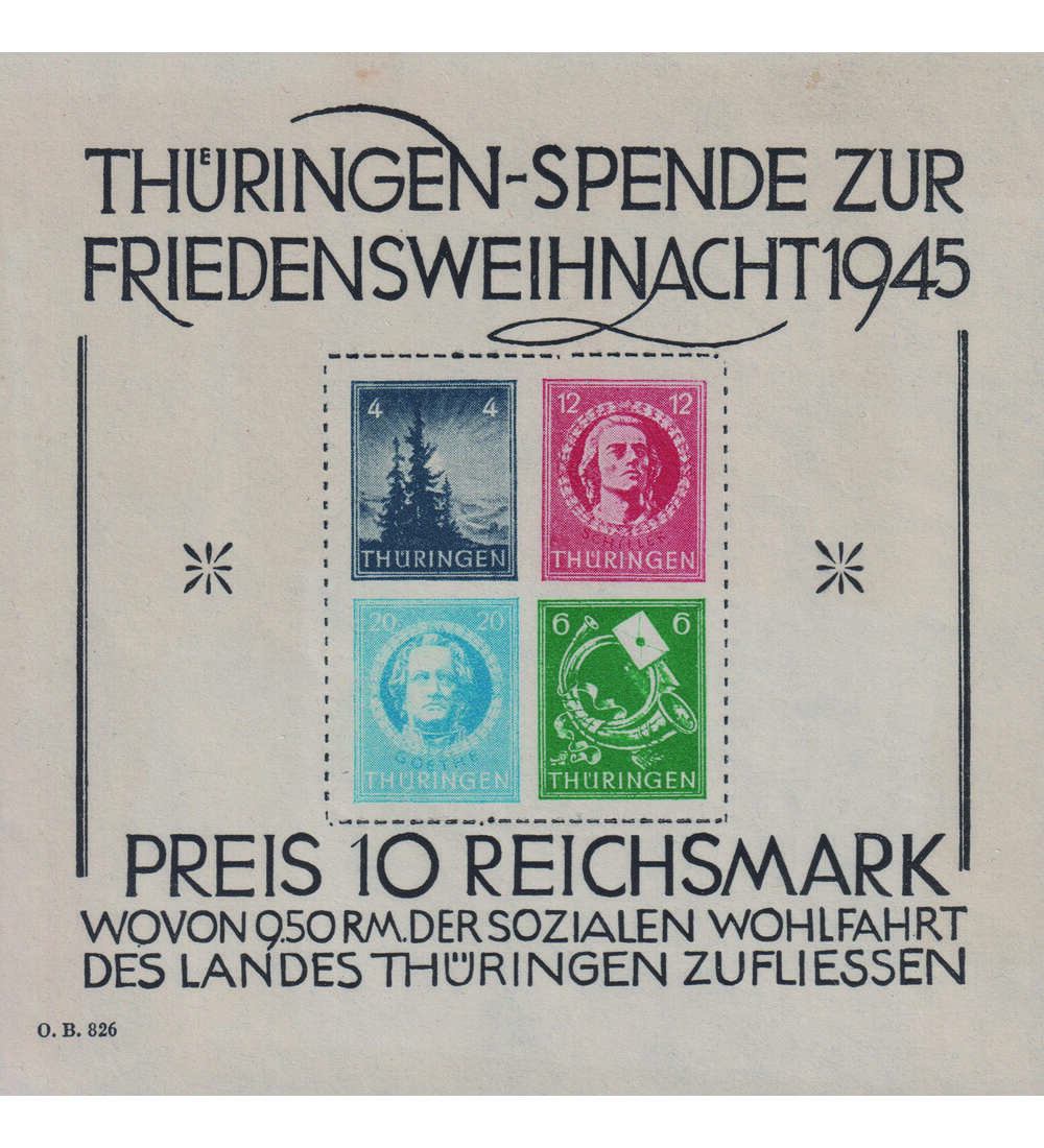 SBZ - Block 2 postfrisch gro�er Weihnachtsblock