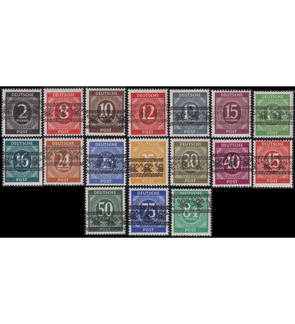 All. Besetzung - Bandausdruck Nr. 52-68 I postfrisch gepr�ft und signiert Schlegel