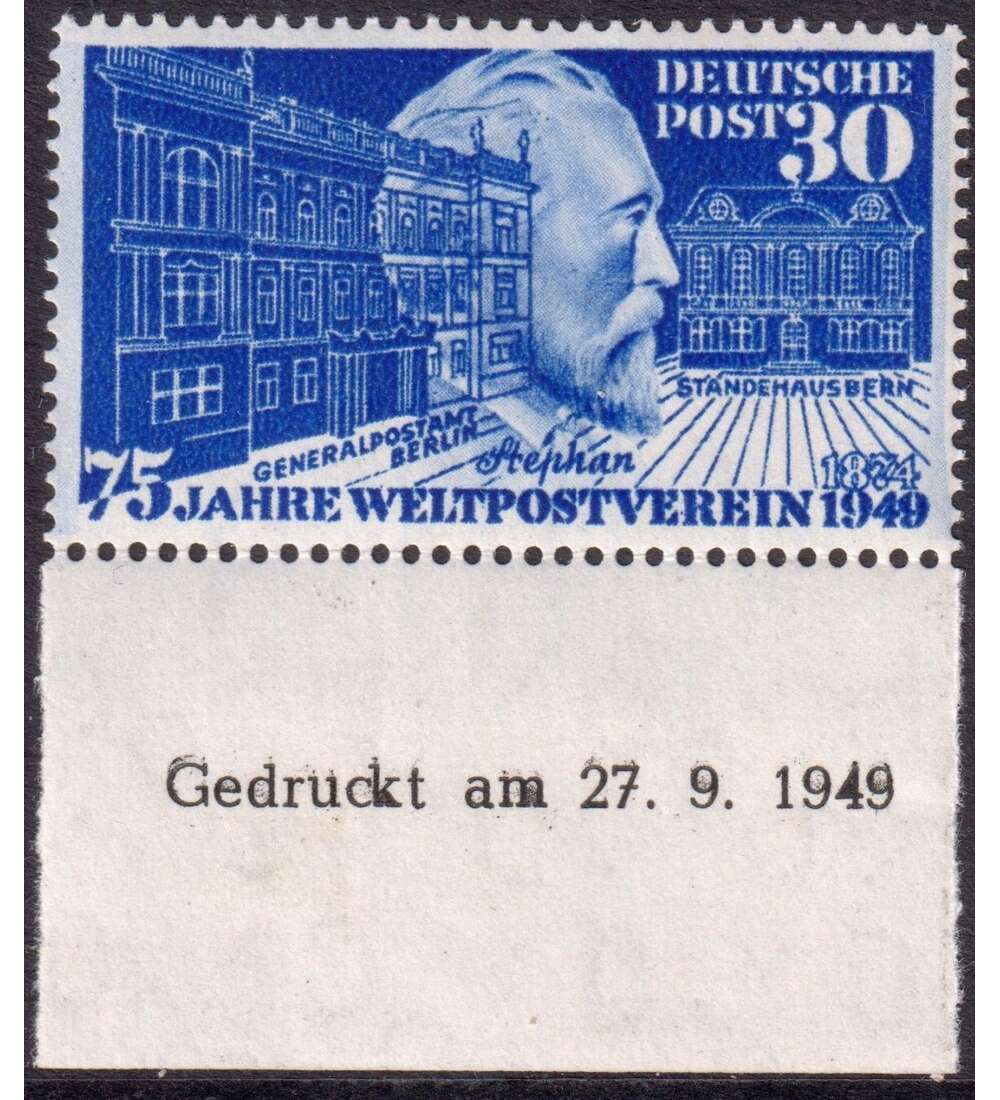 BRD Stephan 1949 Druckdatum Nr. 116 Bru
