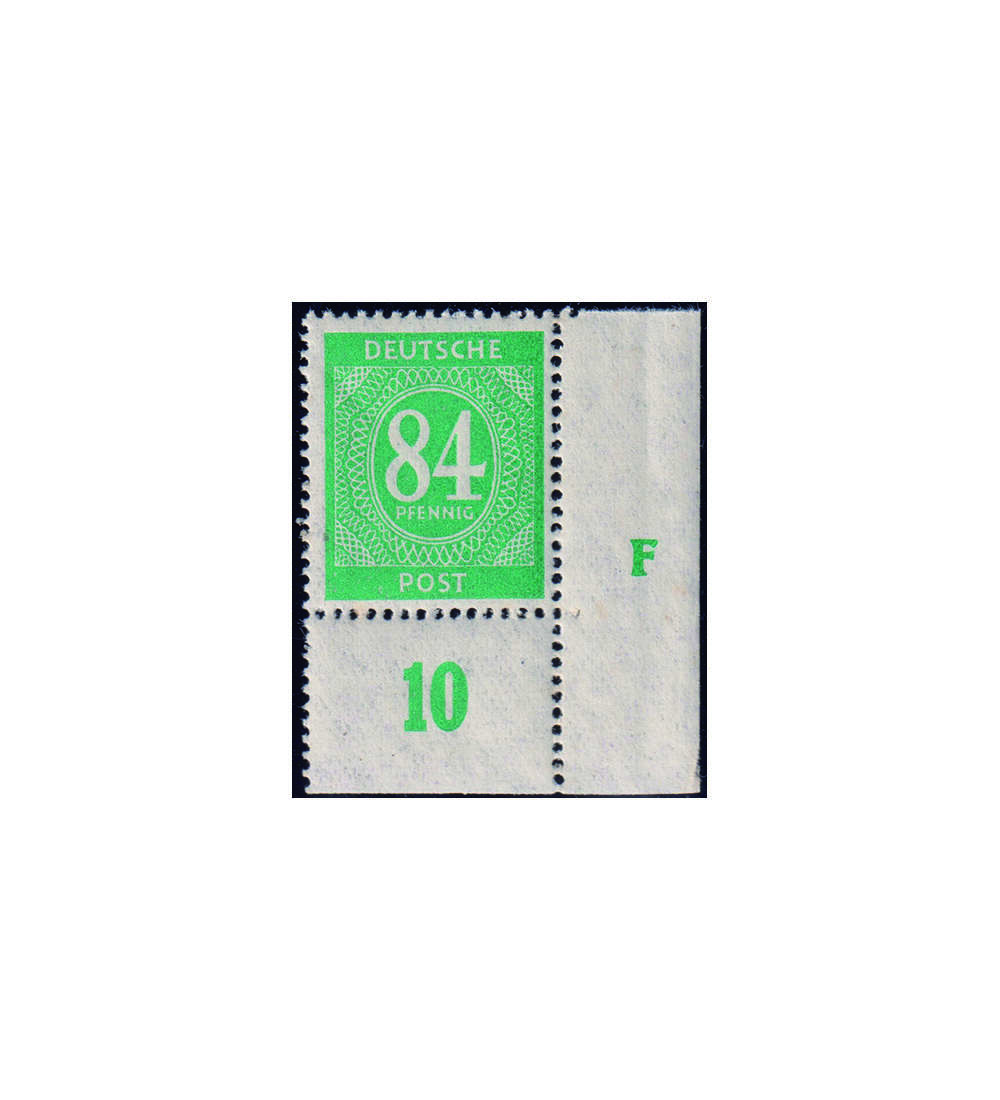 All Besetzung Druckereizeichen Nr. 936 DZ 1 postfrischer Eck- rand mit Druckerzeichen F