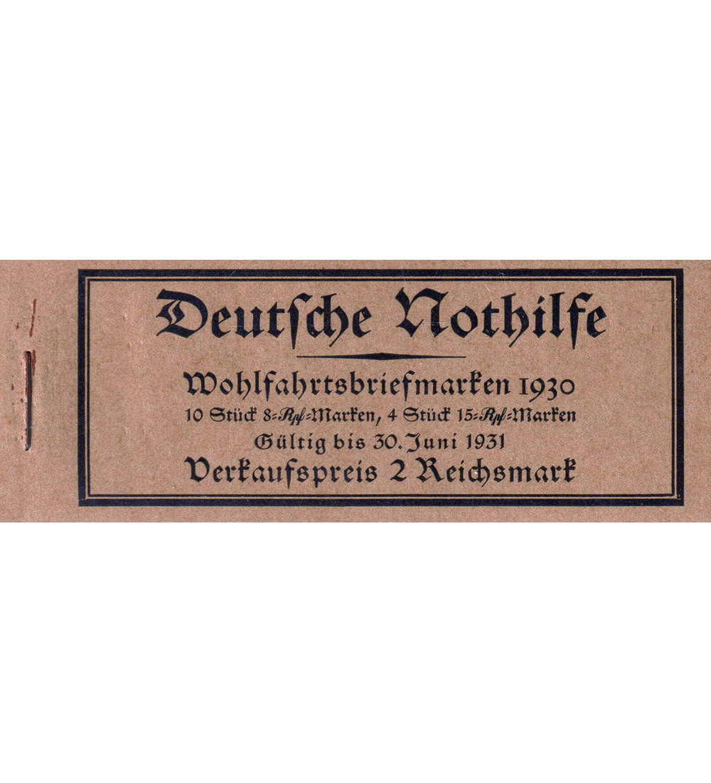 Dt. Reich Markenheftchen Nr. 29.2 postfrisch  Nothilfe 1930 