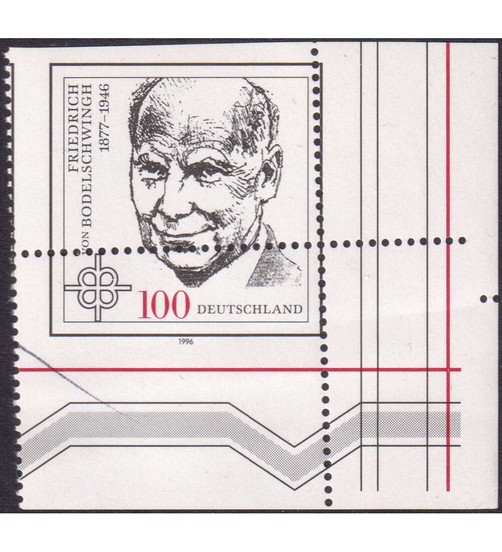 BRD Verzhnung Nr. 1835 postfrisch Bodelschwingh aus Ecke unten rechts