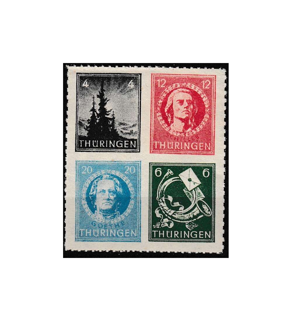 SBZ Block - Herzst�ck Nr. 103-106 postfrisch aus dem gro�en Weihnachtsblock