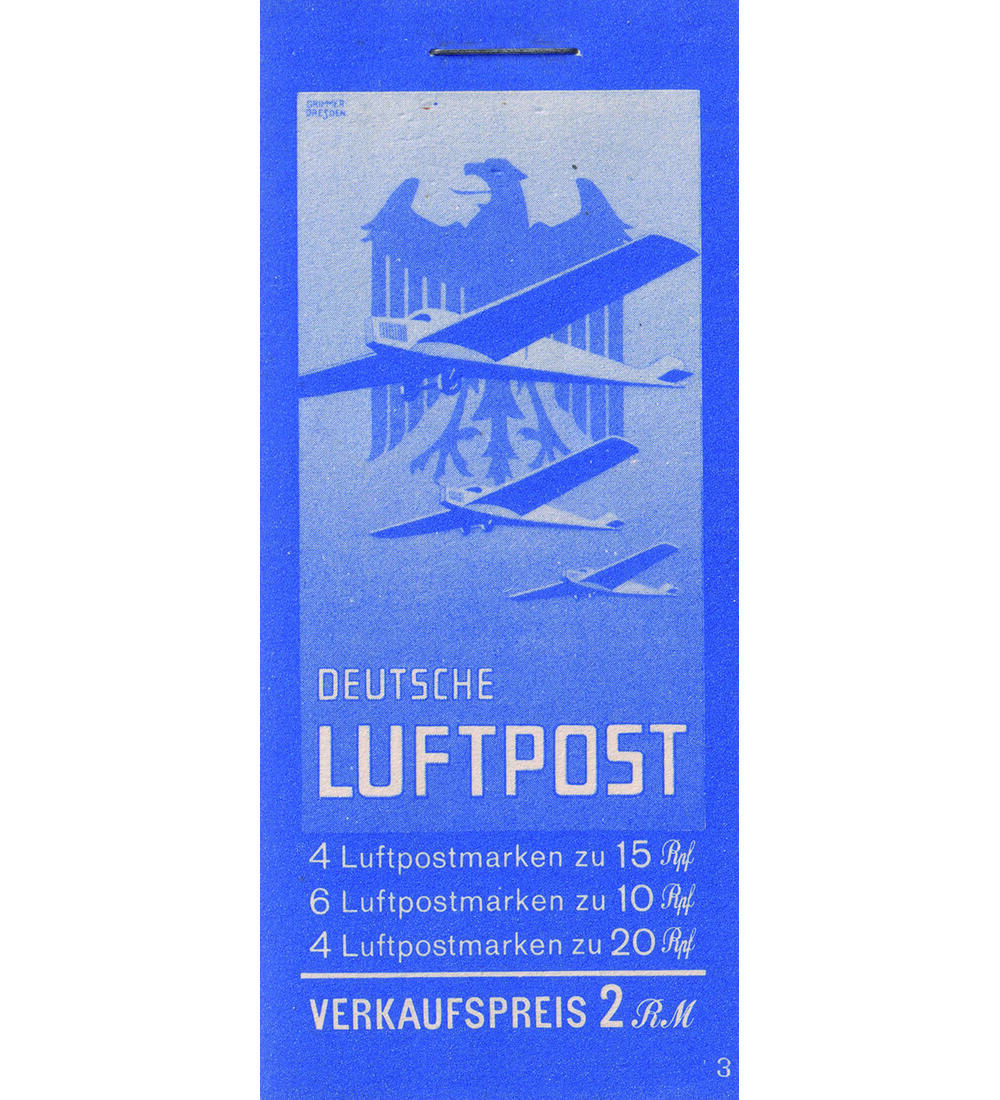 Dt. Reich Markenheftchen Nr. 20.1 postfrisch  Flugpost 1931 