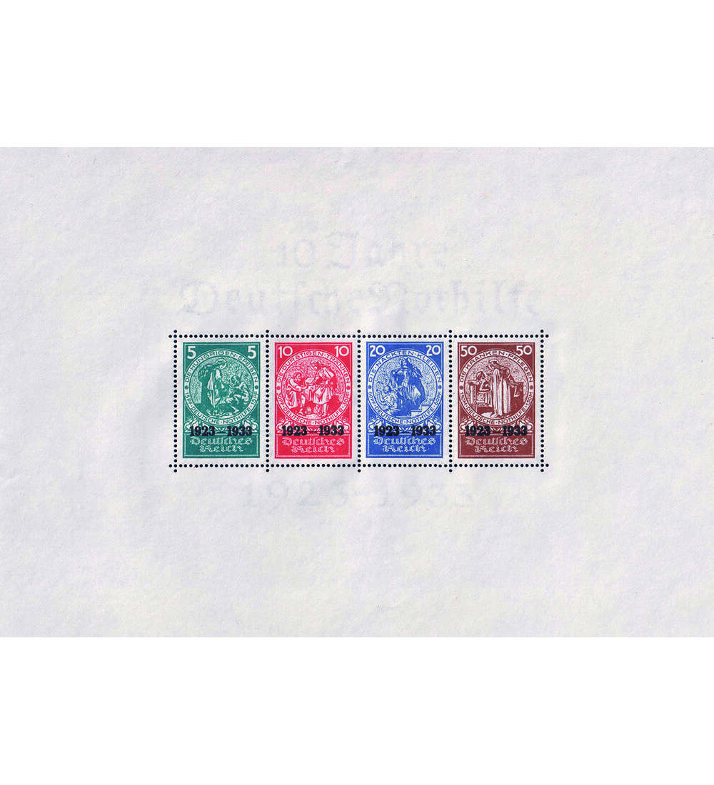 Deutsches Reich - Block 2 postfrisch ninimaler Fleck Nothilfe-Block 1933
