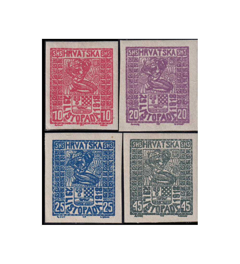 Jugoslawien Nr. 51-54 postfrisch Ausgabe fr Kroatien