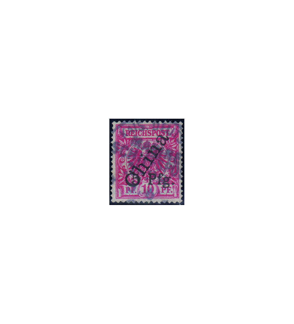 Deutsche Kolonie Kiautschou 10 Pfennig-Wert gestempelt gepr�ft und signiert