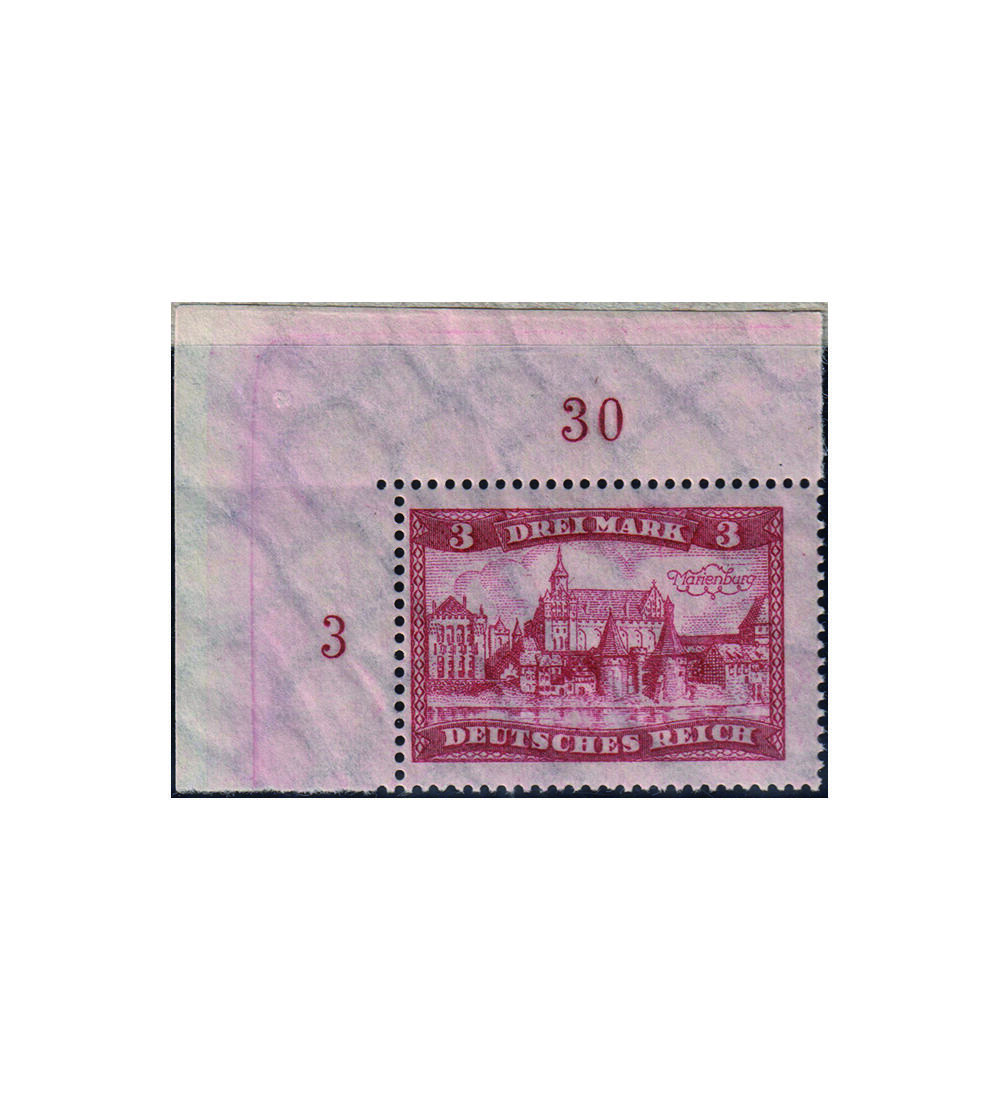 Dt. Reich Bauwerke 1934 Nr. 366 postfrisches Eckrandstck oben links