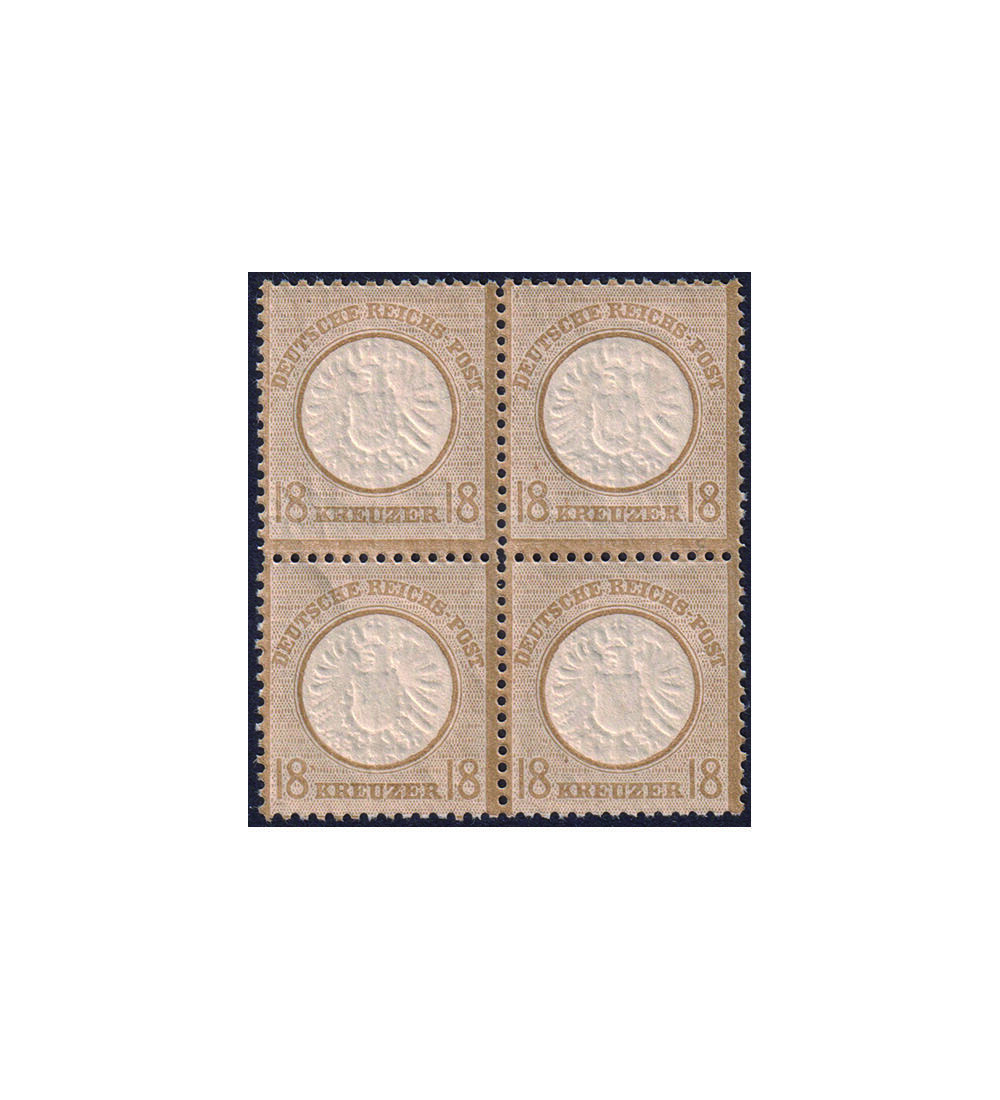 Dt- Reich Brustschild Nr. 28 postfrisch im Viererblock