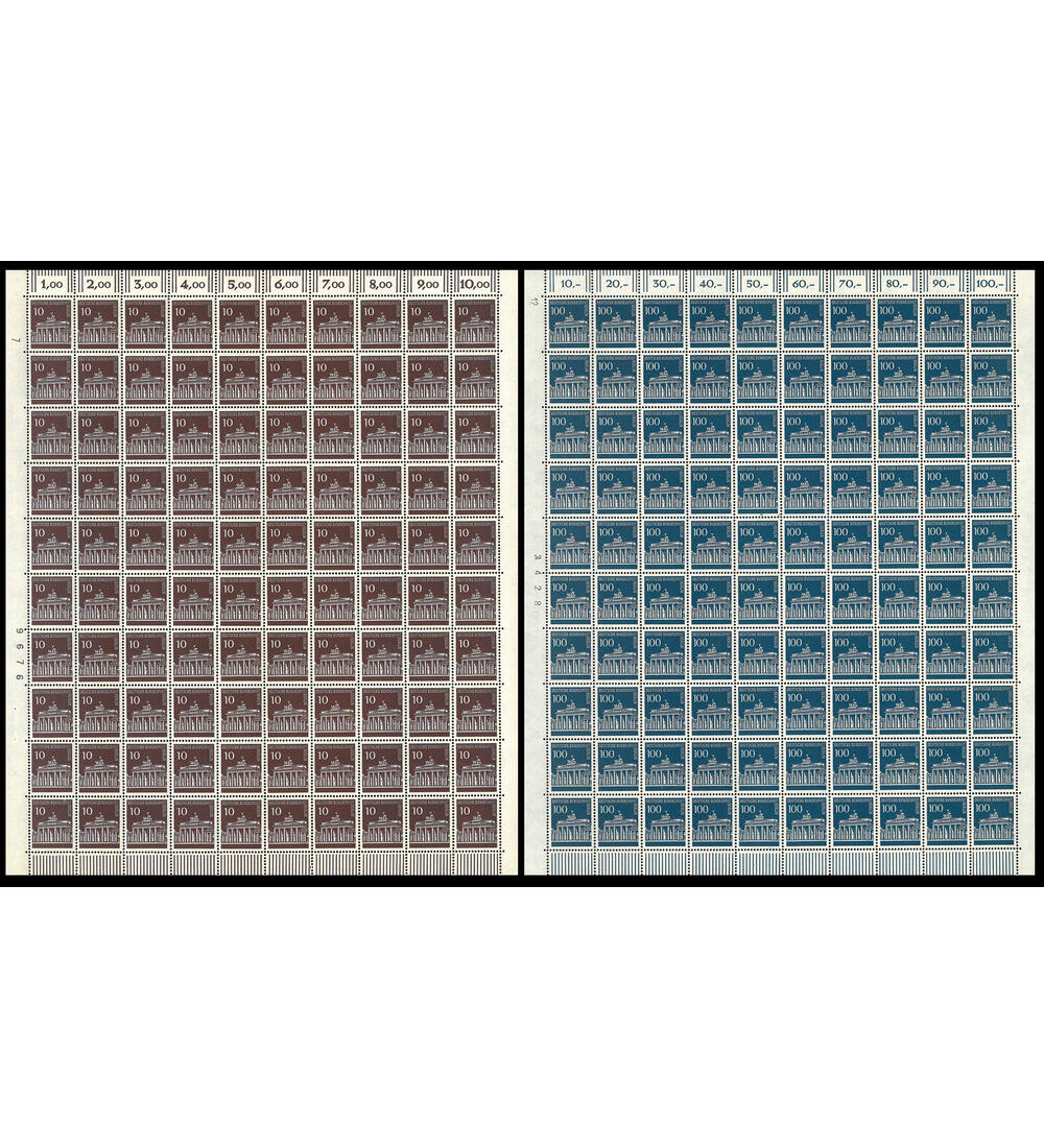 Berlin - Bogensatz postfrisch Nr. 286-290 Brandenburger Tor