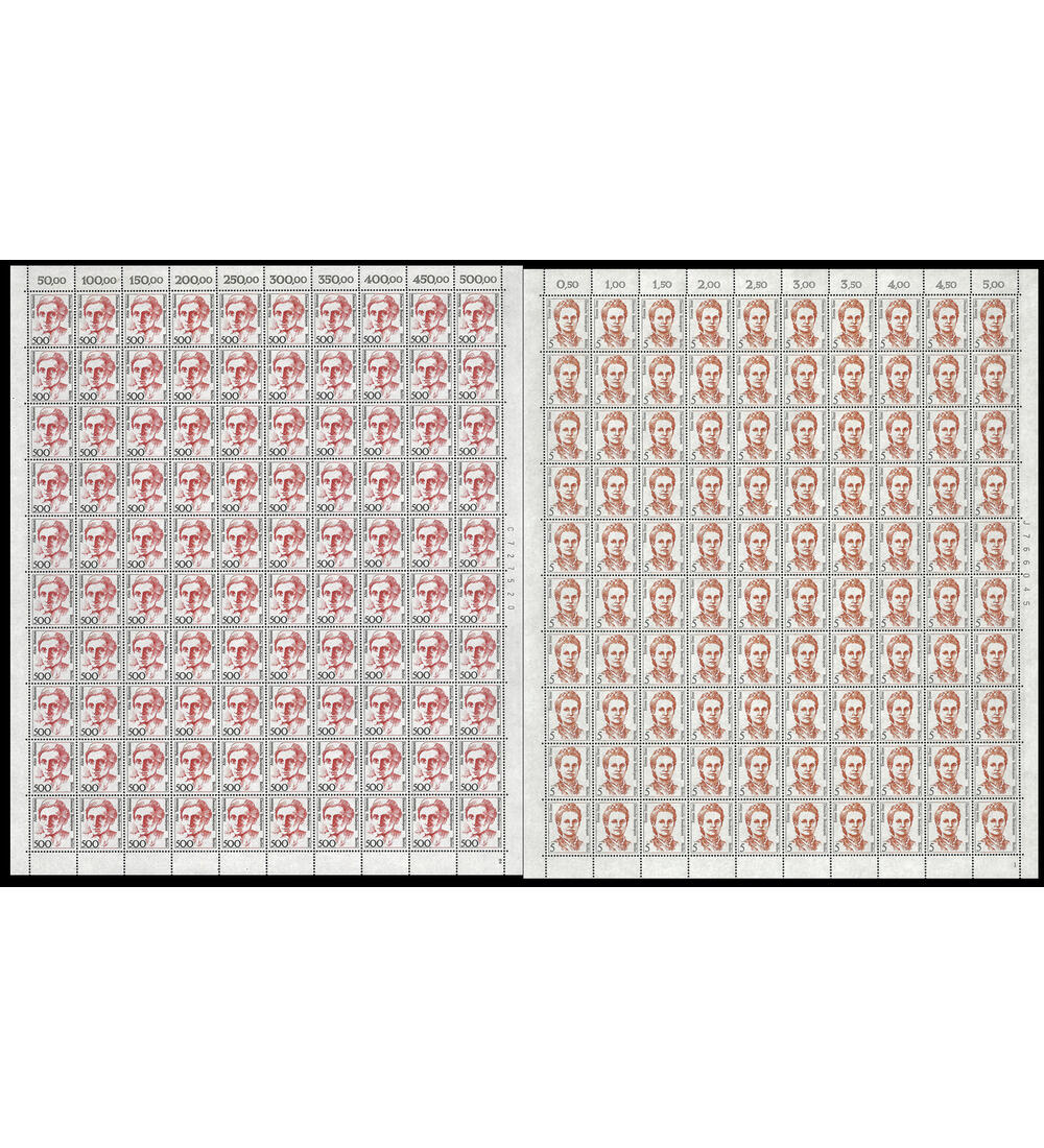 Berlin - Bogensatz postfrisch ex Nr. 770-849 Frauen der dt. Geschichte