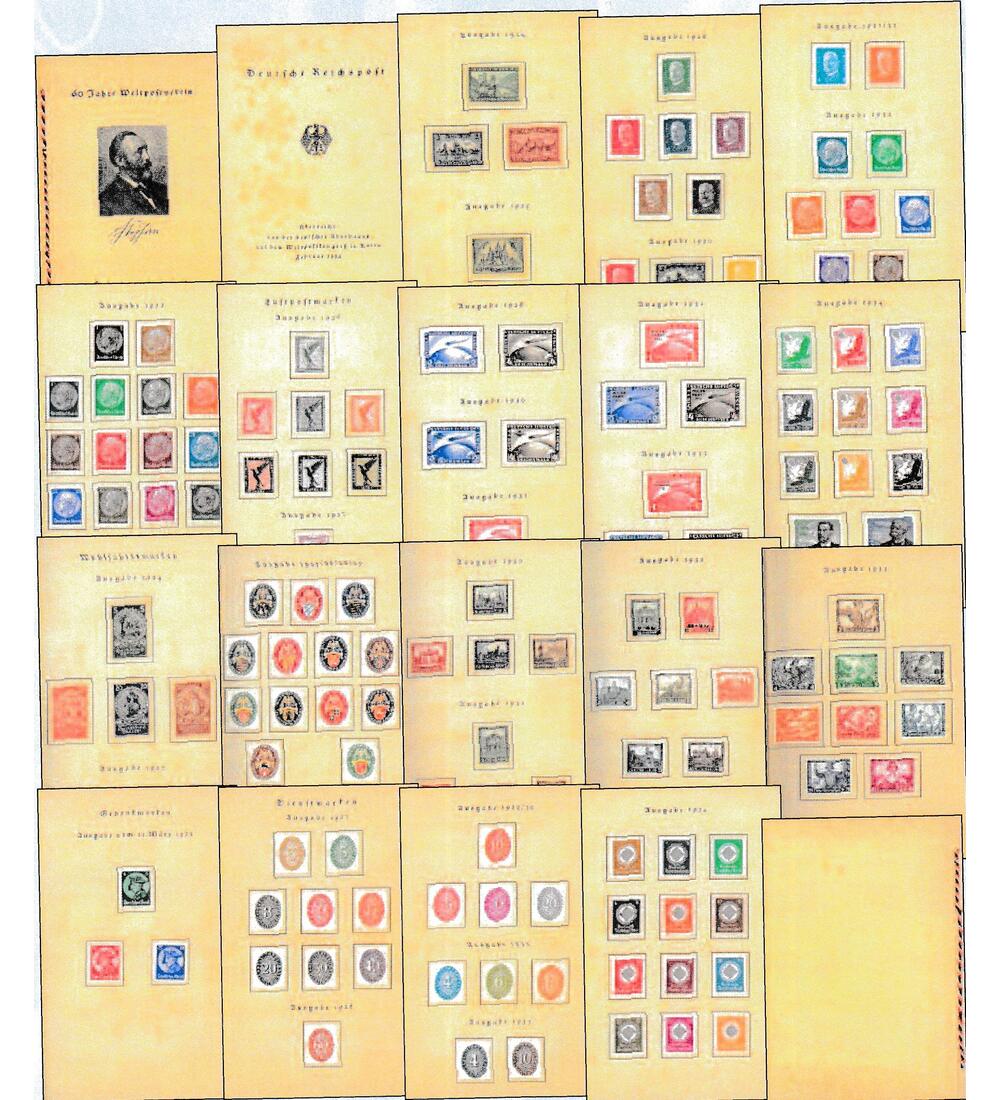 Deutsches Reich Sonderband 50 Jahre Weltpostverein