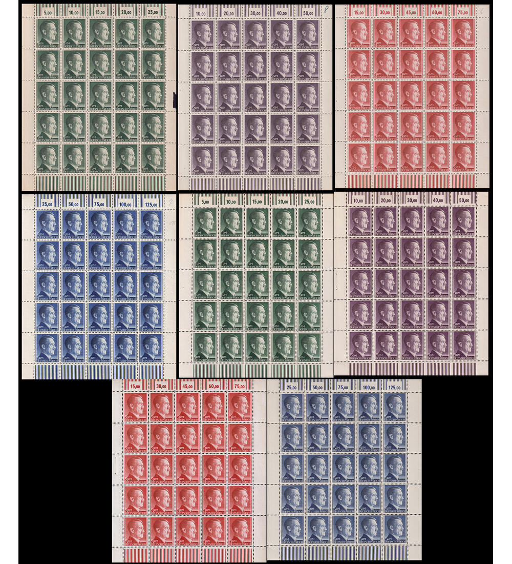 Dt. Reich Hittler Kleinbogen Nr. 799-802 A und B postfrisch