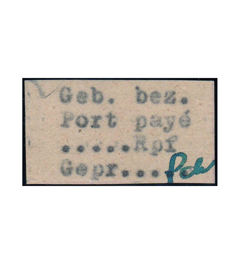 Lokalausgabe Titisee Geb�hrenzettel Nr. 3 von 1946 postfrisch, gepr�ft u signiert