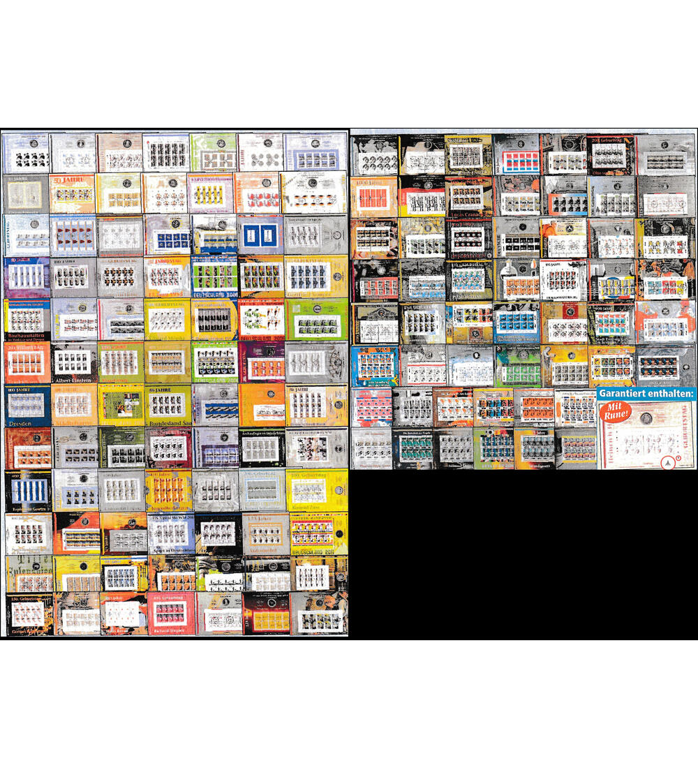 BRD Numisblatt-Kollektion von 1997 bis 2024 mit Ausgabe Heine mit Runen