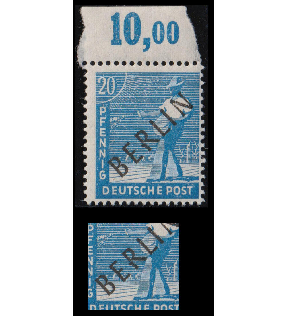 Berlin Aufdruckfehler Nr. 8 AF IV postfrisch doppelt typgepr�ft